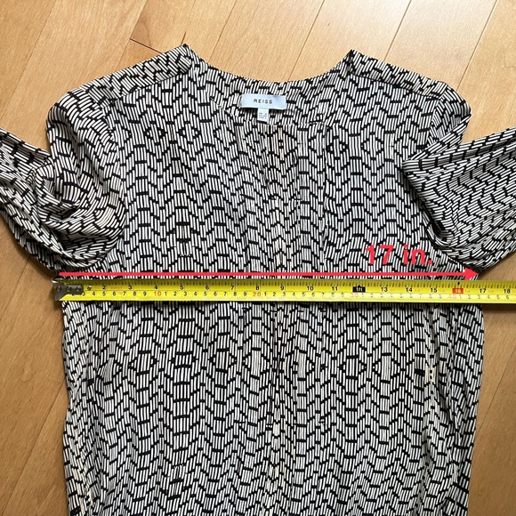 REISS Printed Blouse - Size US2 - Picture 5 of 7